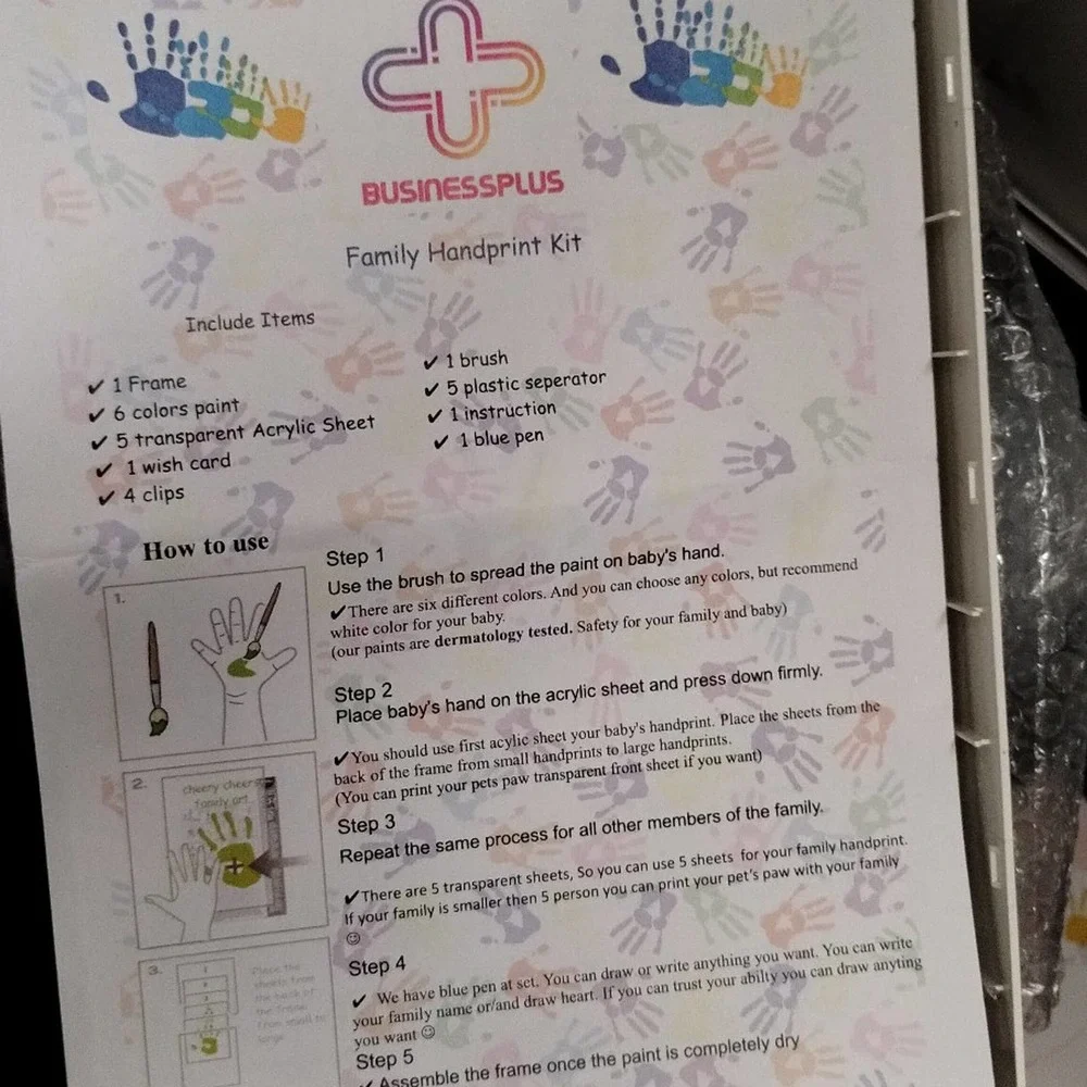 Family hand print kit